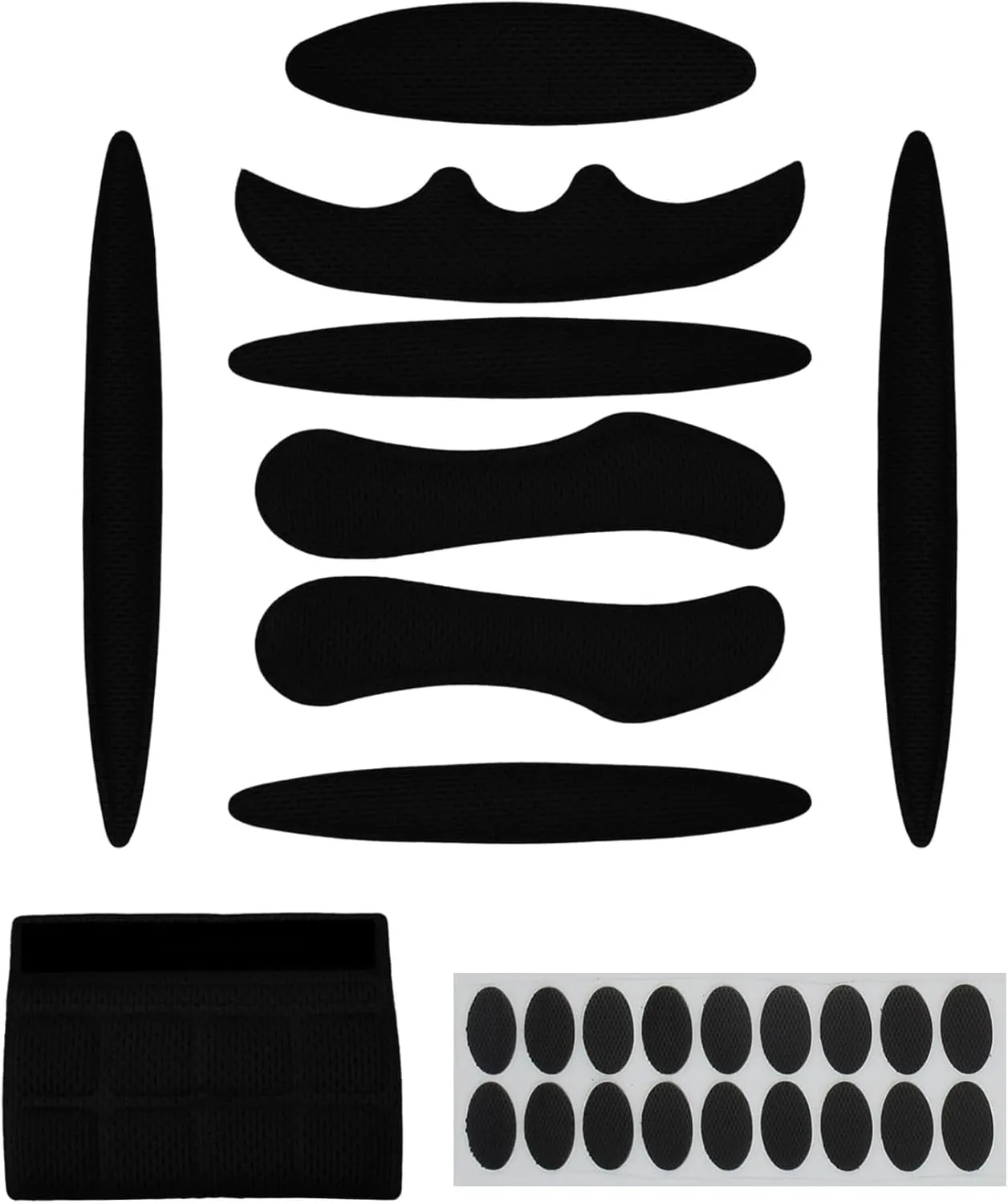 1 Set Cycle Helmet Pads, Padding Kit, Universal Foam Pads for Motorcycle Bike Cycling Helmet (Black)