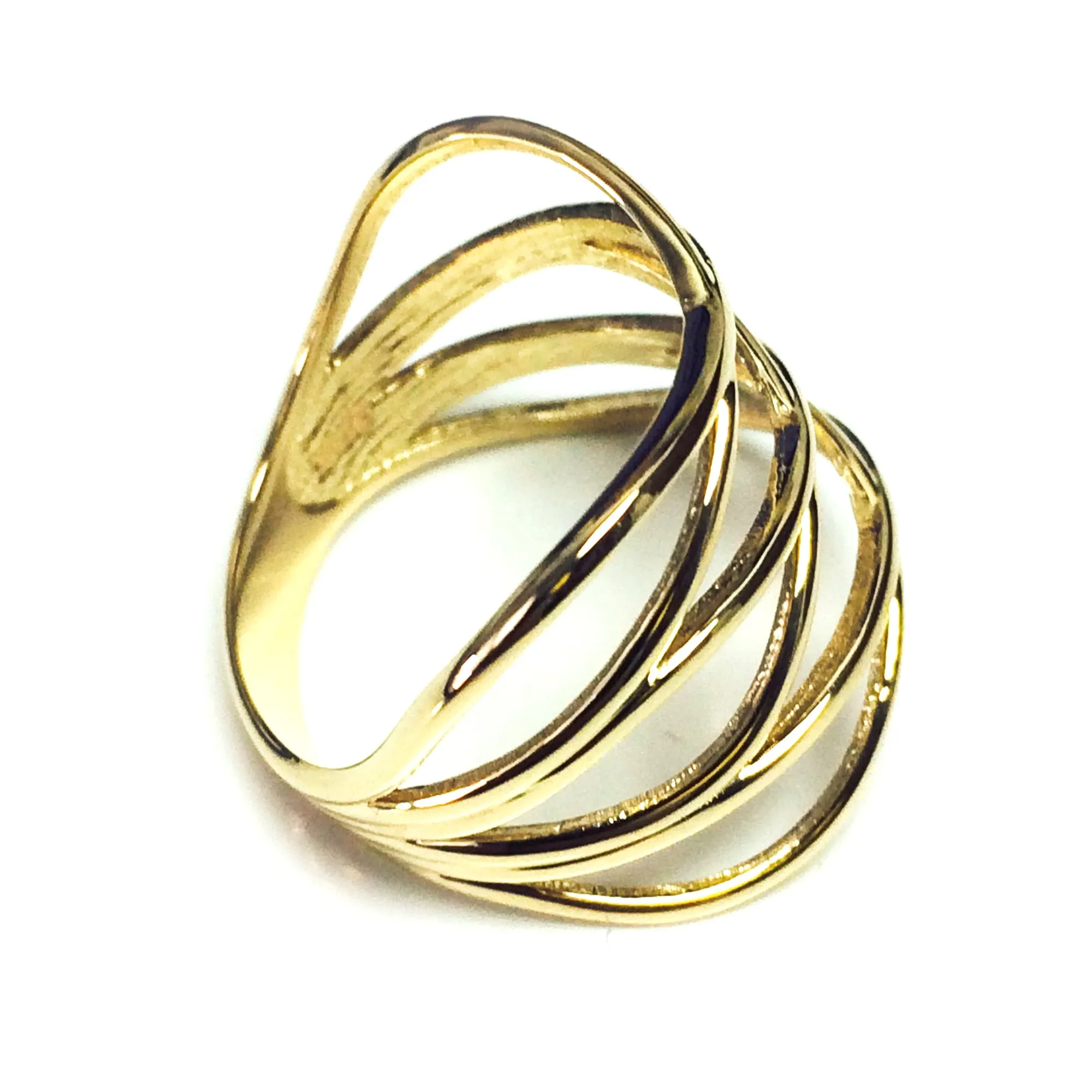 14k Yellow Gold Triple X Fashion Ring