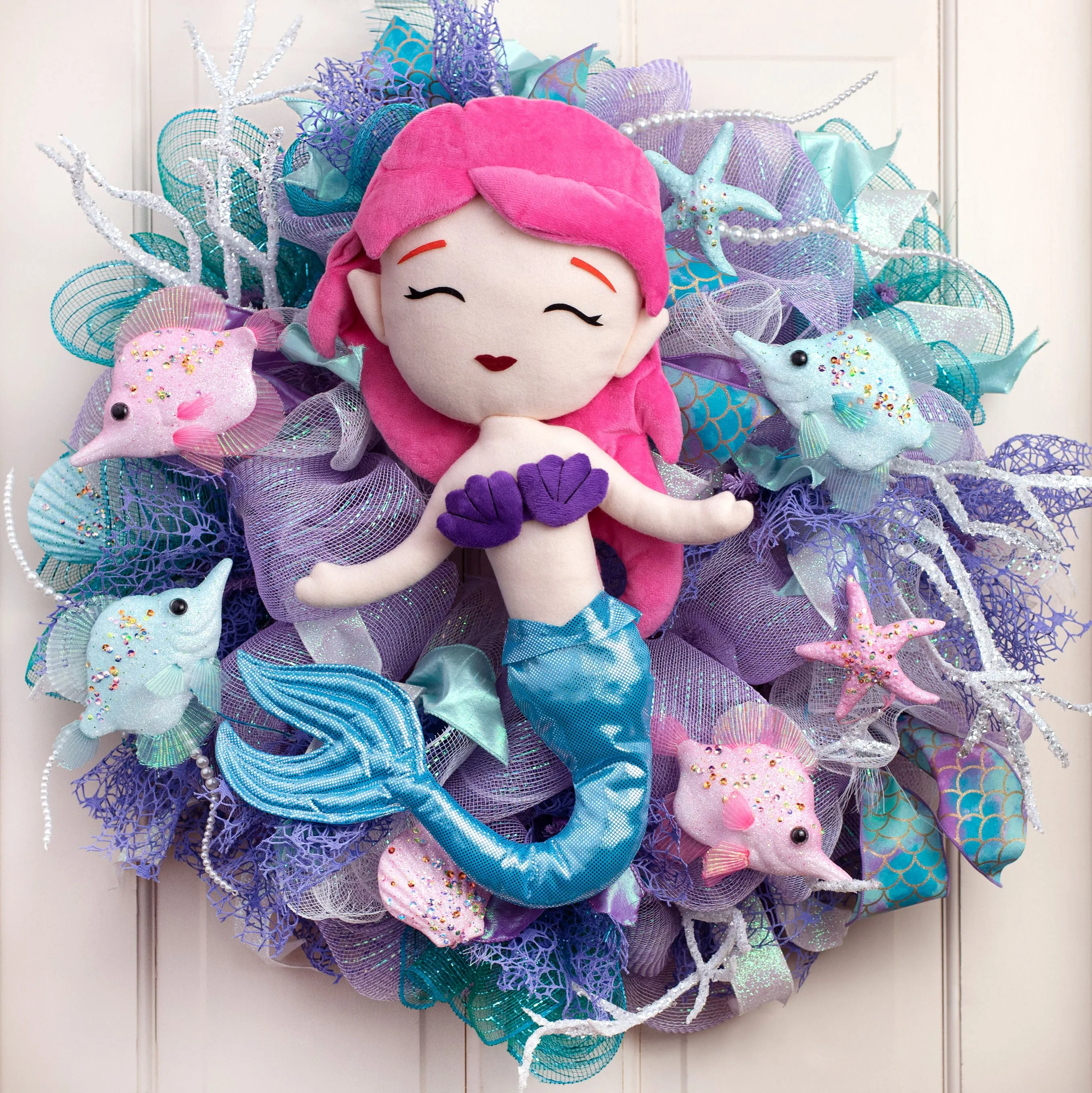 19" Plush Mermaid Decoration