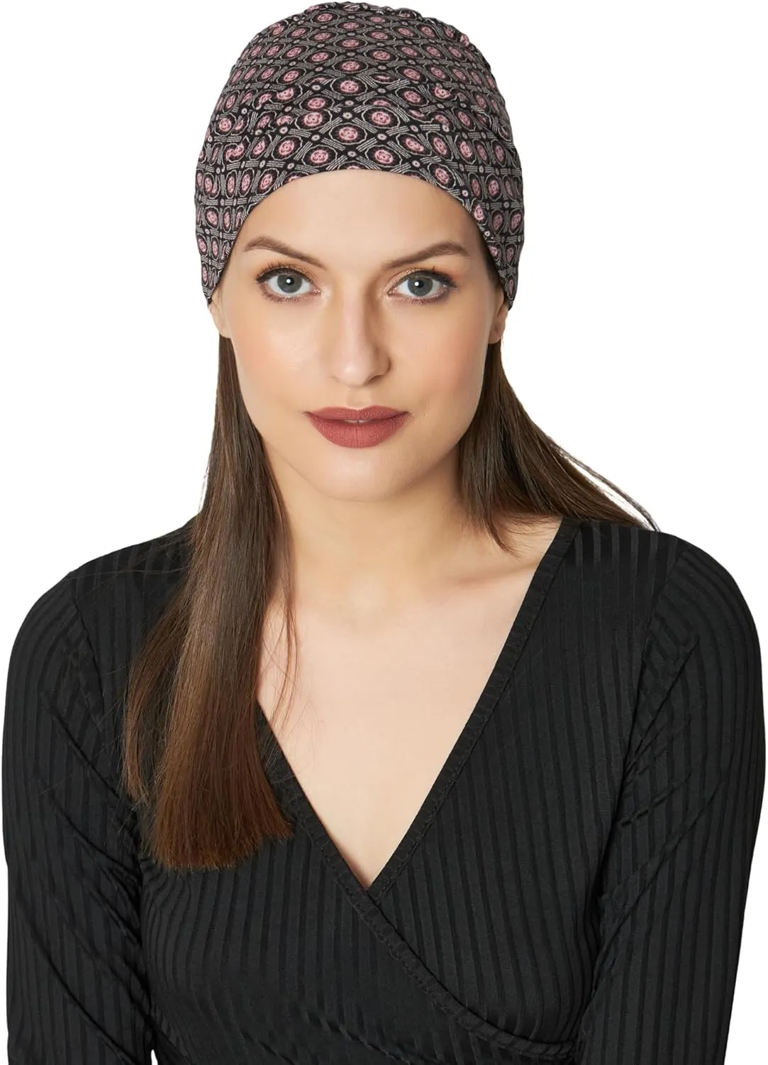 2 Piece Chemo Cap Cancer Headwear for Women Silky Soft Bamboo Caps for Hair Loss (2 Piece)