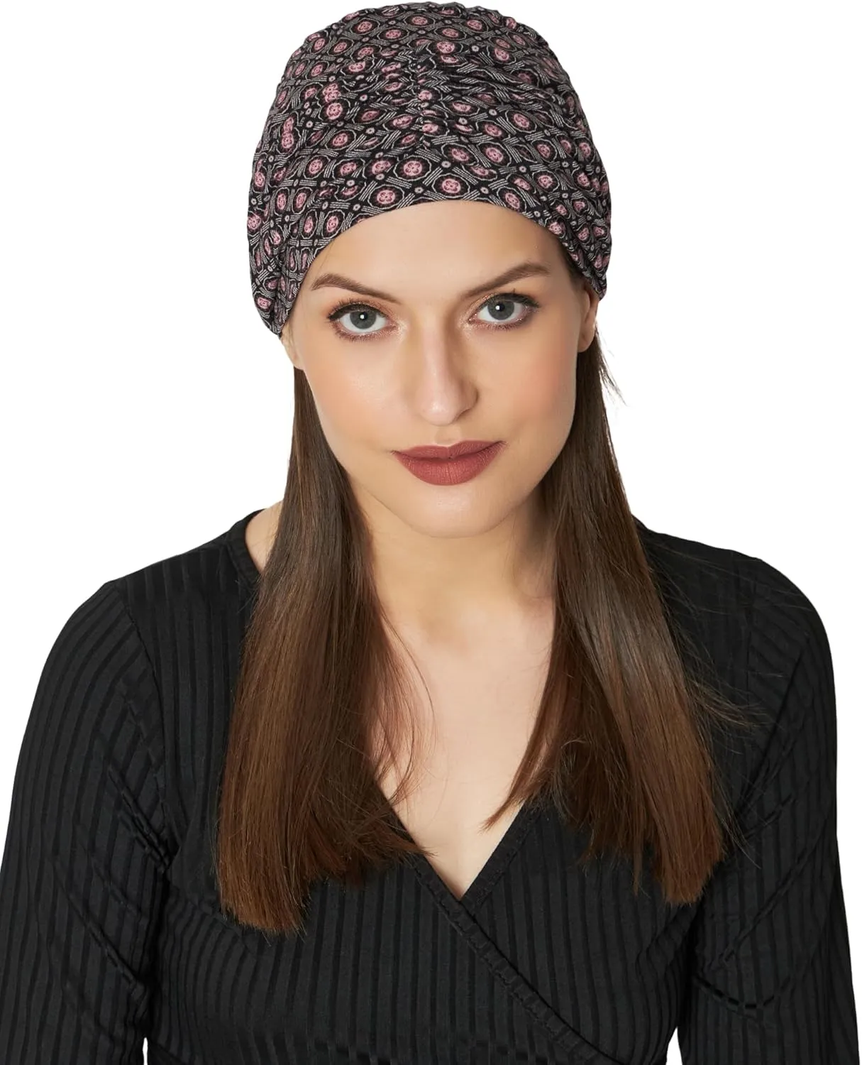 2 Piece Chemo Cap Cancer Headwear for Women Silky Soft Bamboo Caps for Hair Loss (2 Piece)