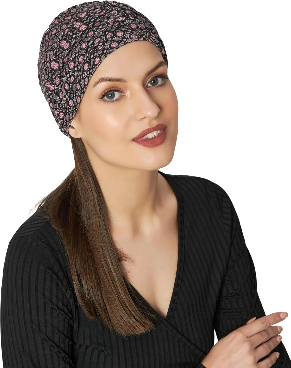 2 Piece Chemo Cap Cancer Headwear for Women Silky Soft Bamboo Caps for Hair Loss (2 Piece)