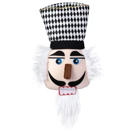 20" Plush Diamond Harlequin Nutcracker Head