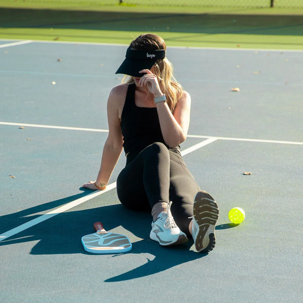 Adjustable Band Sport Visor - Black