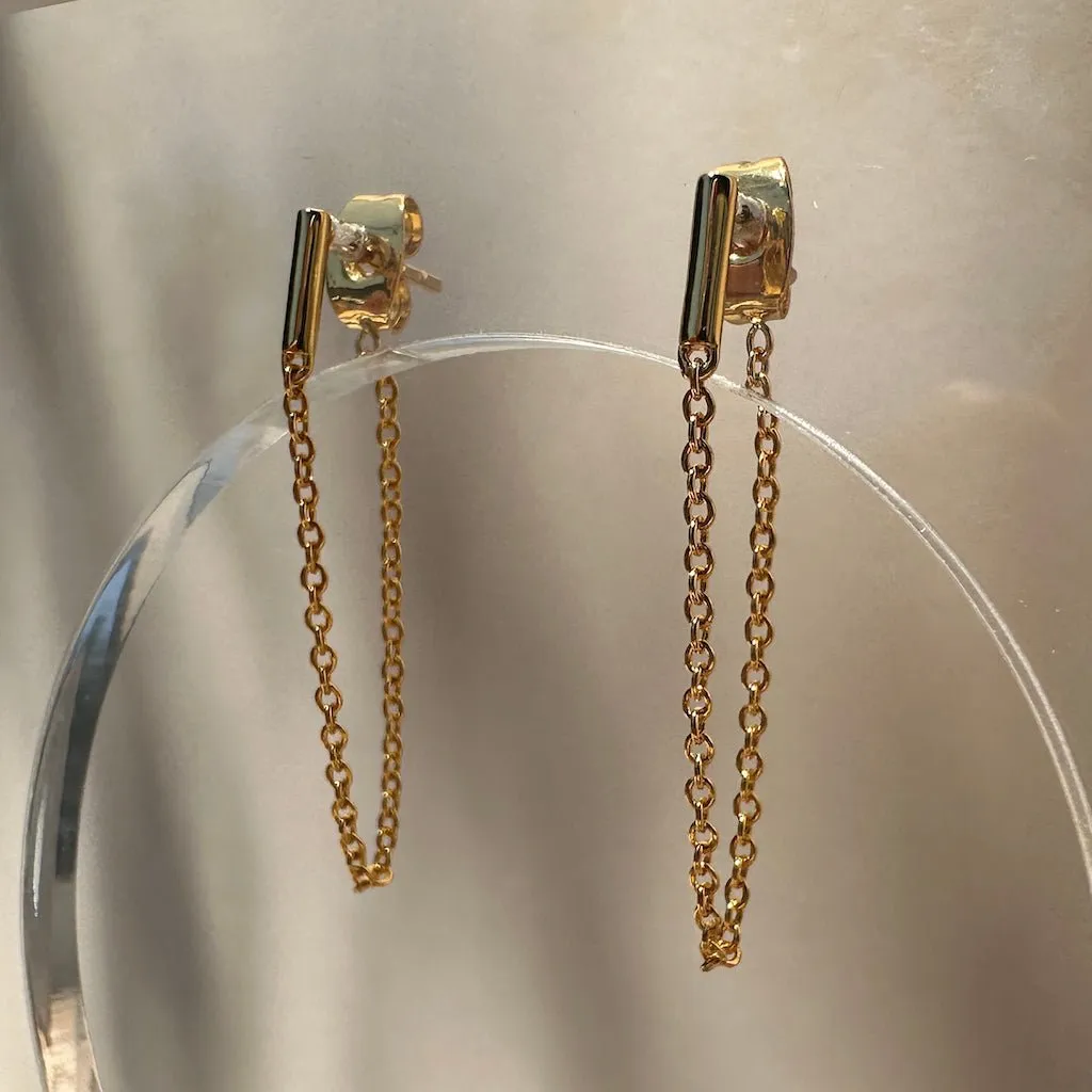 Bar Chain Earrings