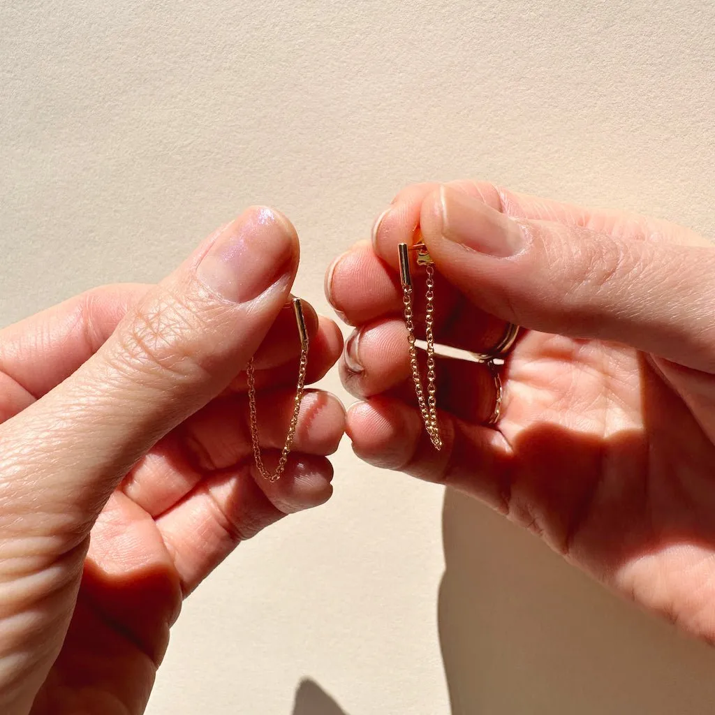 Bar Chain Earrings