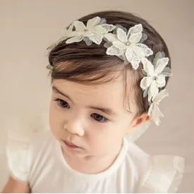 Bethynas Baby Girls Cute Bow-knot Headband Soft Lace Floral Hairbands Newborn Infant Toddlers Kids Hair Accessories (Style 1)