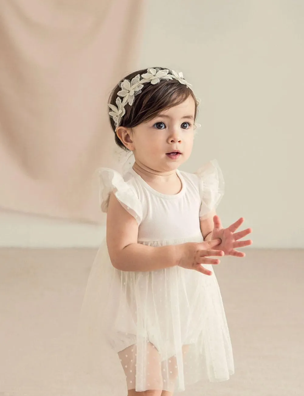 Bethynas Baby Girls Cute Bow-knot Headband Soft Lace Floral Hairbands Newborn Infant Toddlers Kids Hair Accessories (Style 1)