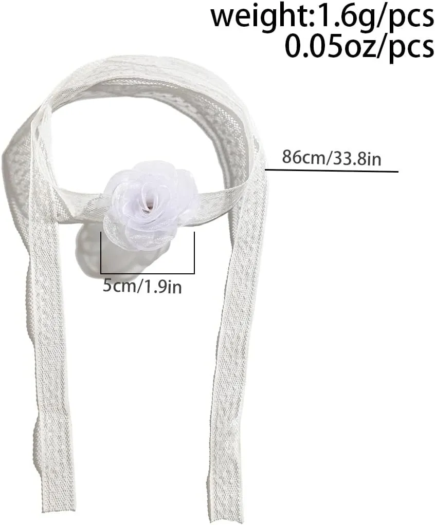 Bethynas Vintage Flower Lace Velvet Choker Necklace Lolita Sexy Rose Lace Collar Neck Chain Bridal Wedding Party Neck Jewelry for Women