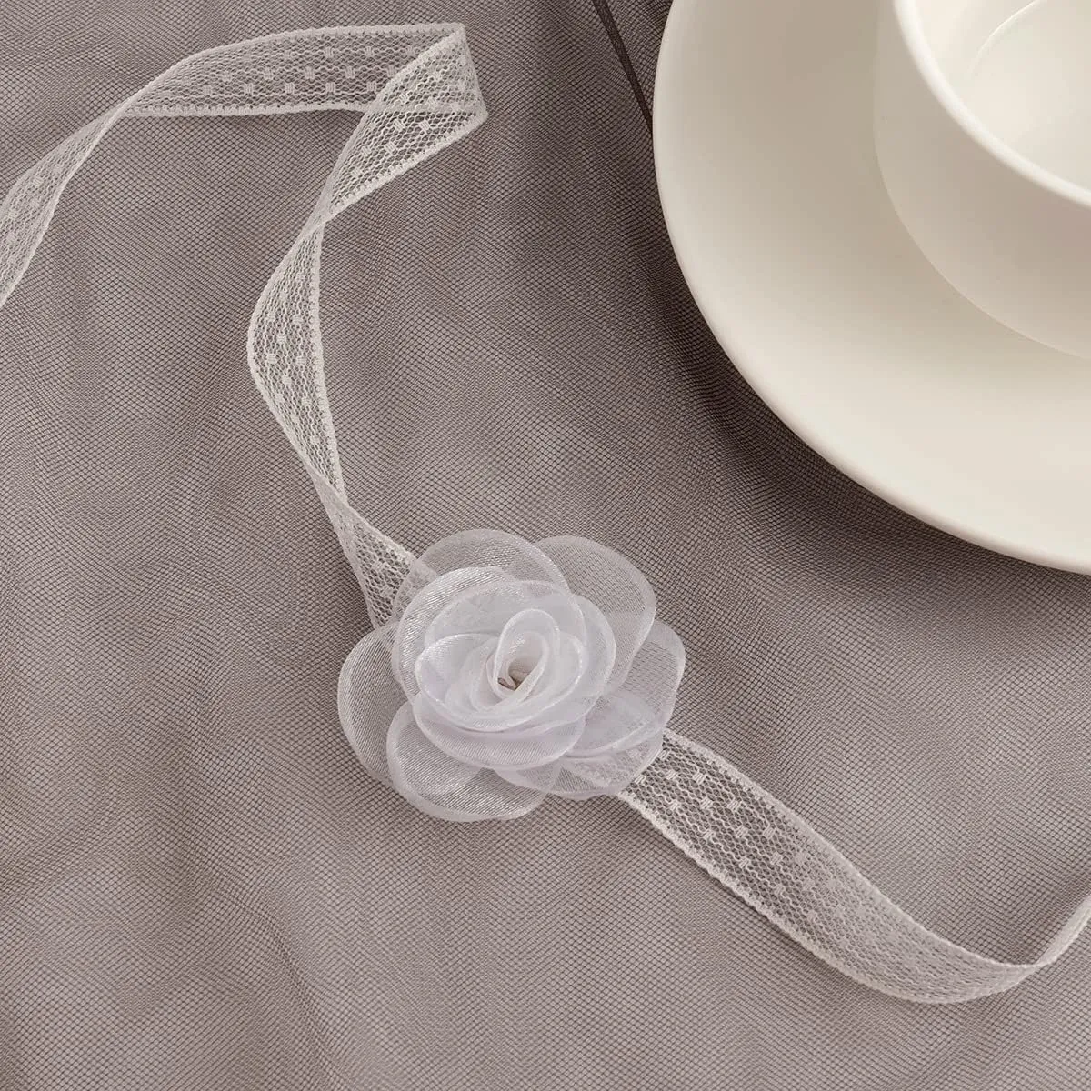 Bethynas Vintage Flower Lace Velvet Choker Necklace Lolita Sexy Rose Lace Collar Neck Chain Bridal Wedding Party Neck Jewelry for Women