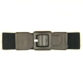 Black Square Cinch Belt
