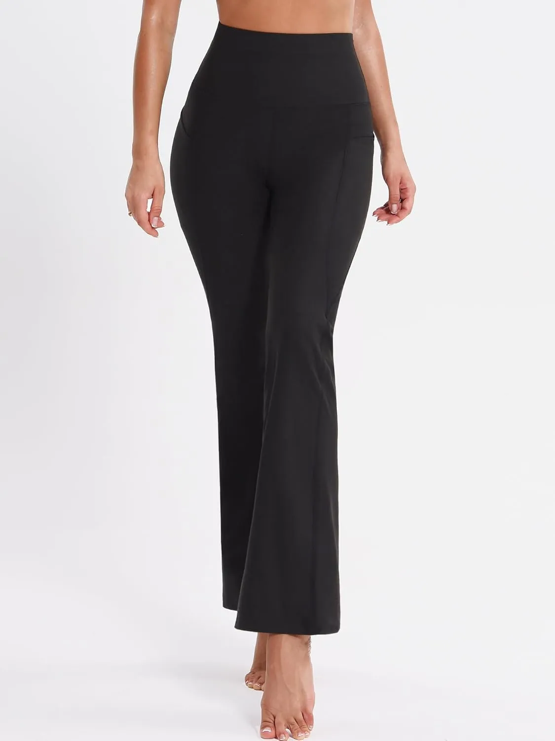 CADMUS Women's Workout Pants for Running High Waisted Yoga Leggings with Two Side Big Pockets
