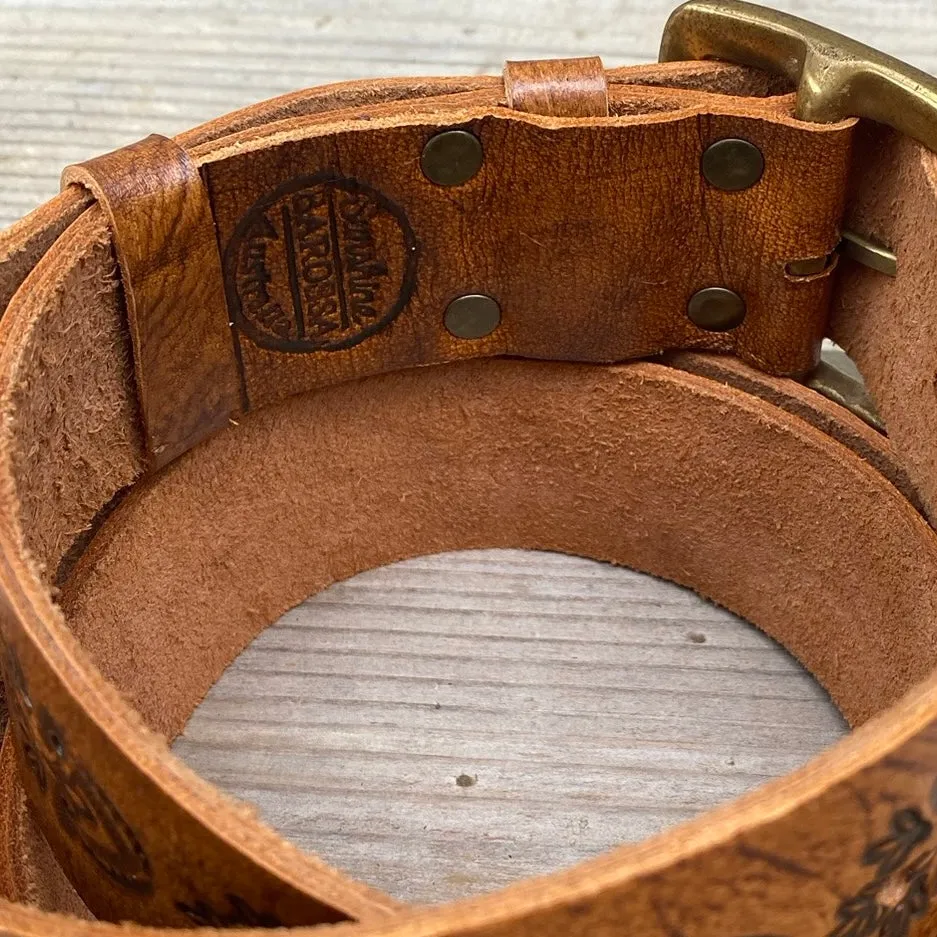 Carved Leather Belts