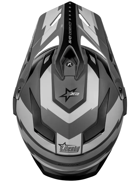 Castle X CX200 Dual Sport Snow Helmet Liberty Matte Charcoal Electric Shield