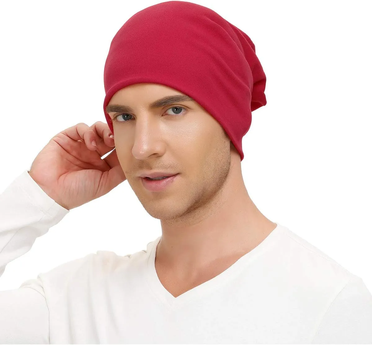 Century Star Cotton Slouchy Beanie Hat Stretch Hip-Hop Warm Skull Caps Unisex Baggy Lightweight Beanie for Women