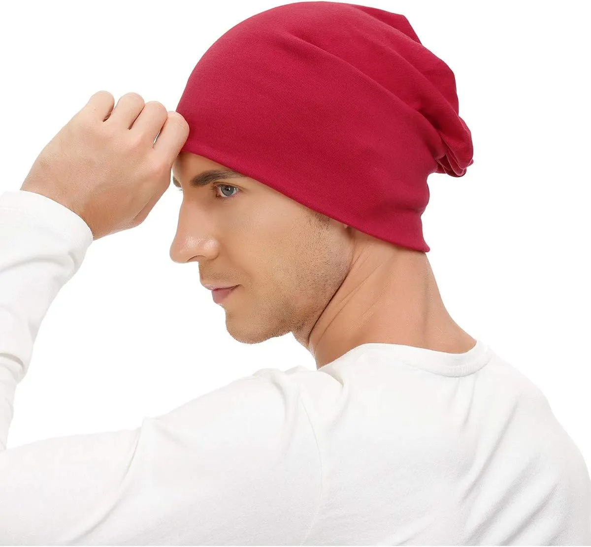 Century Star Cotton Slouchy Beanie Hat Stretch Hip-Hop Warm Skull Caps Unisex Baggy Lightweight Beanie for Women