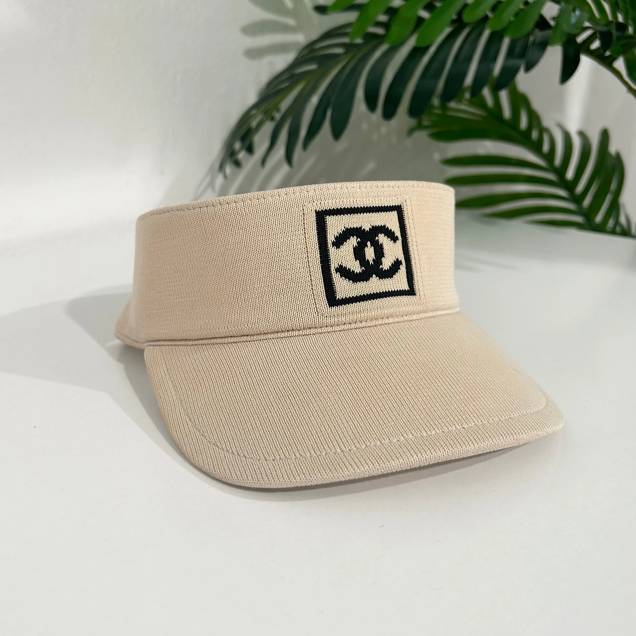 Chanel Vintage Beige Visor