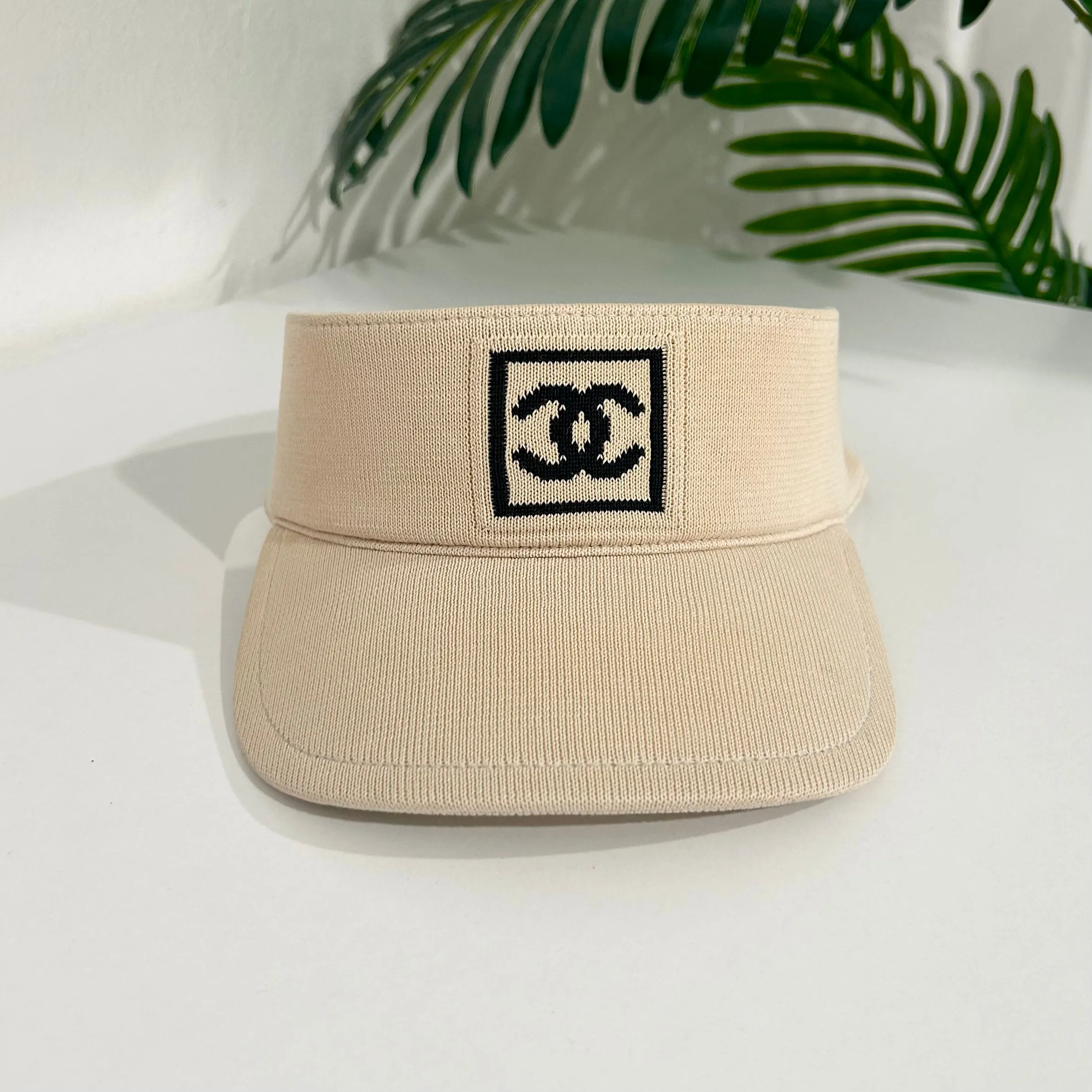 Chanel Vintage Beige Visor