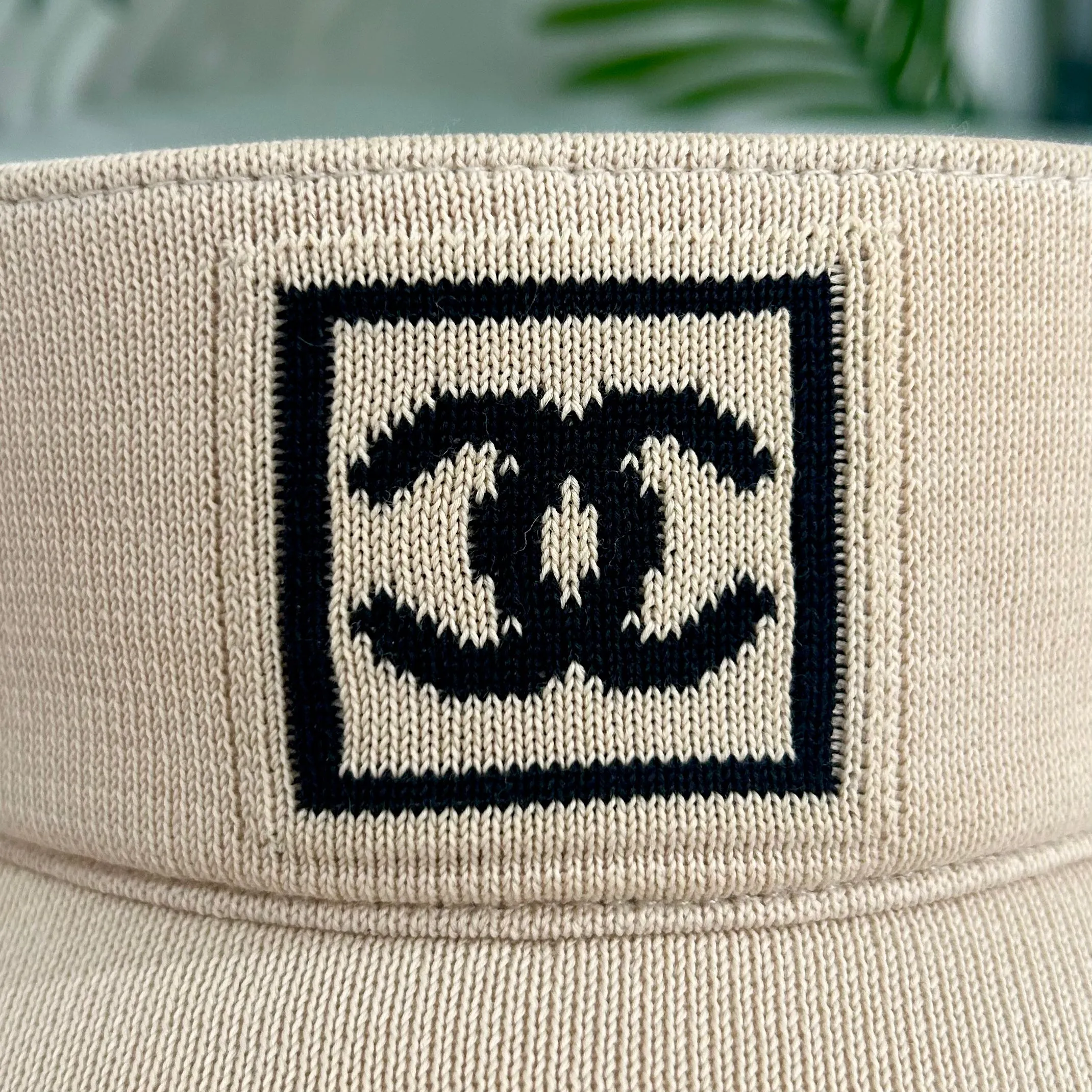 Chanel Vintage Beige Visor