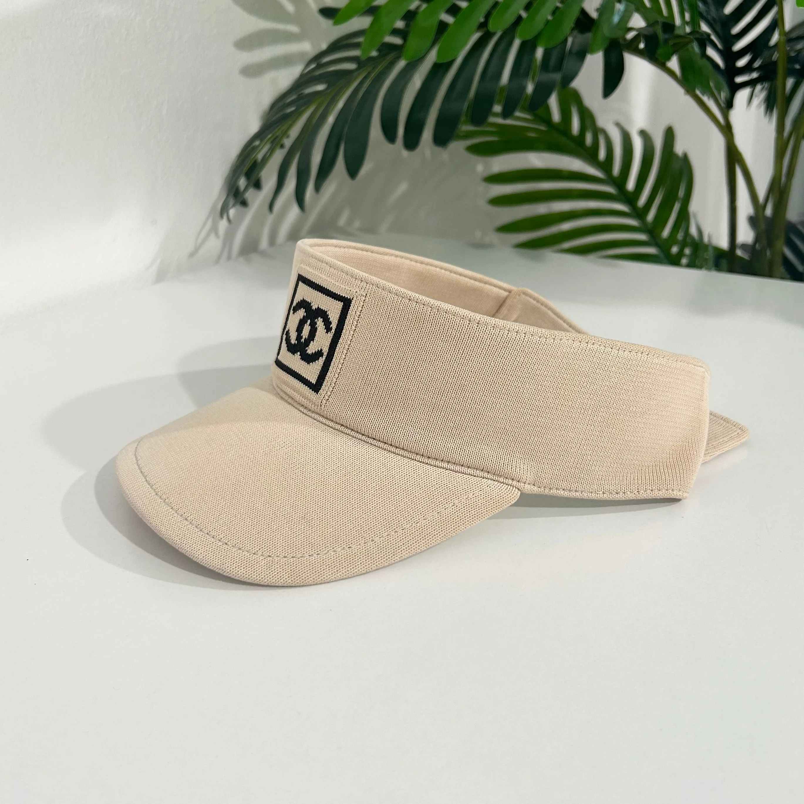 Chanel Vintage Beige Visor