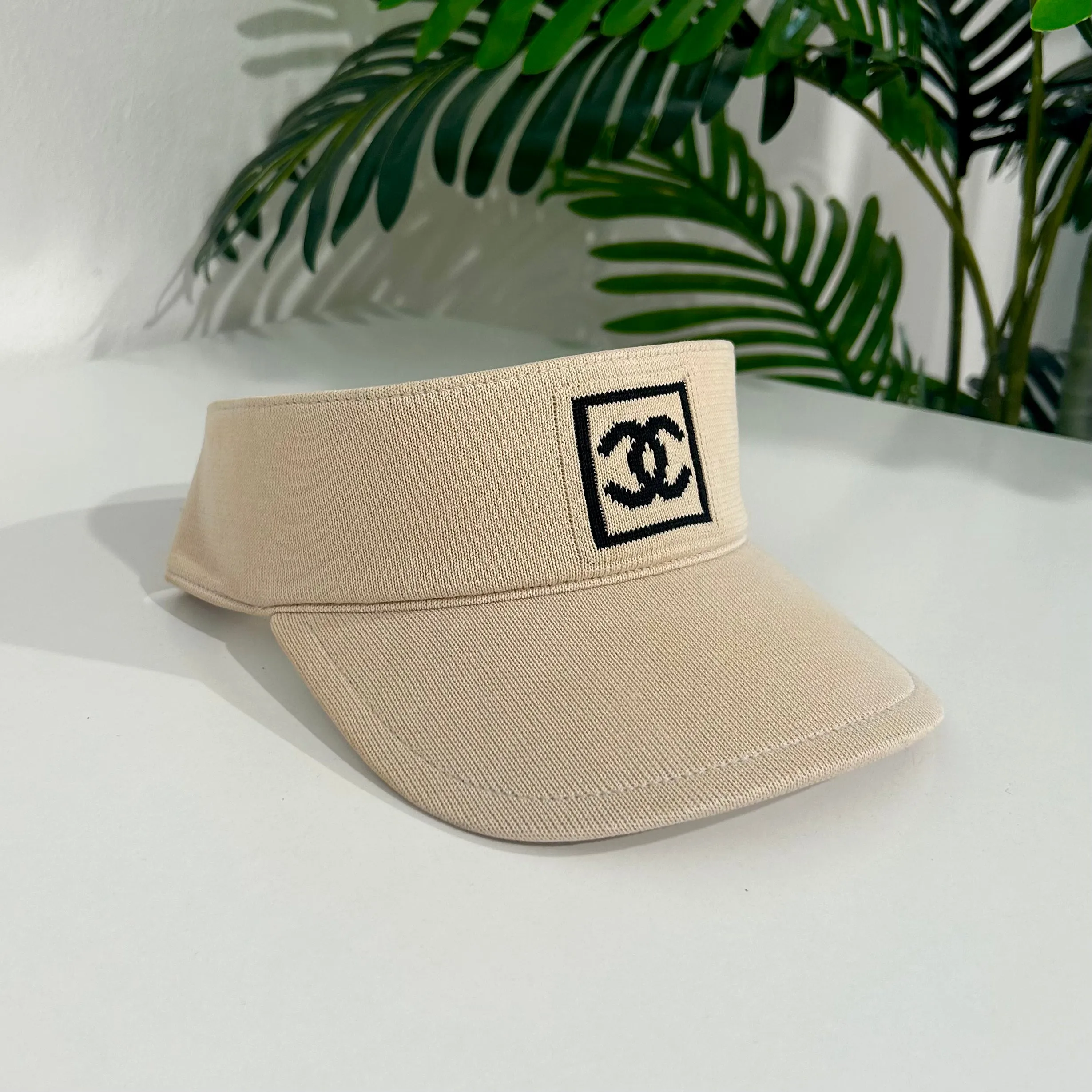 Chanel Vintage Beige Visor