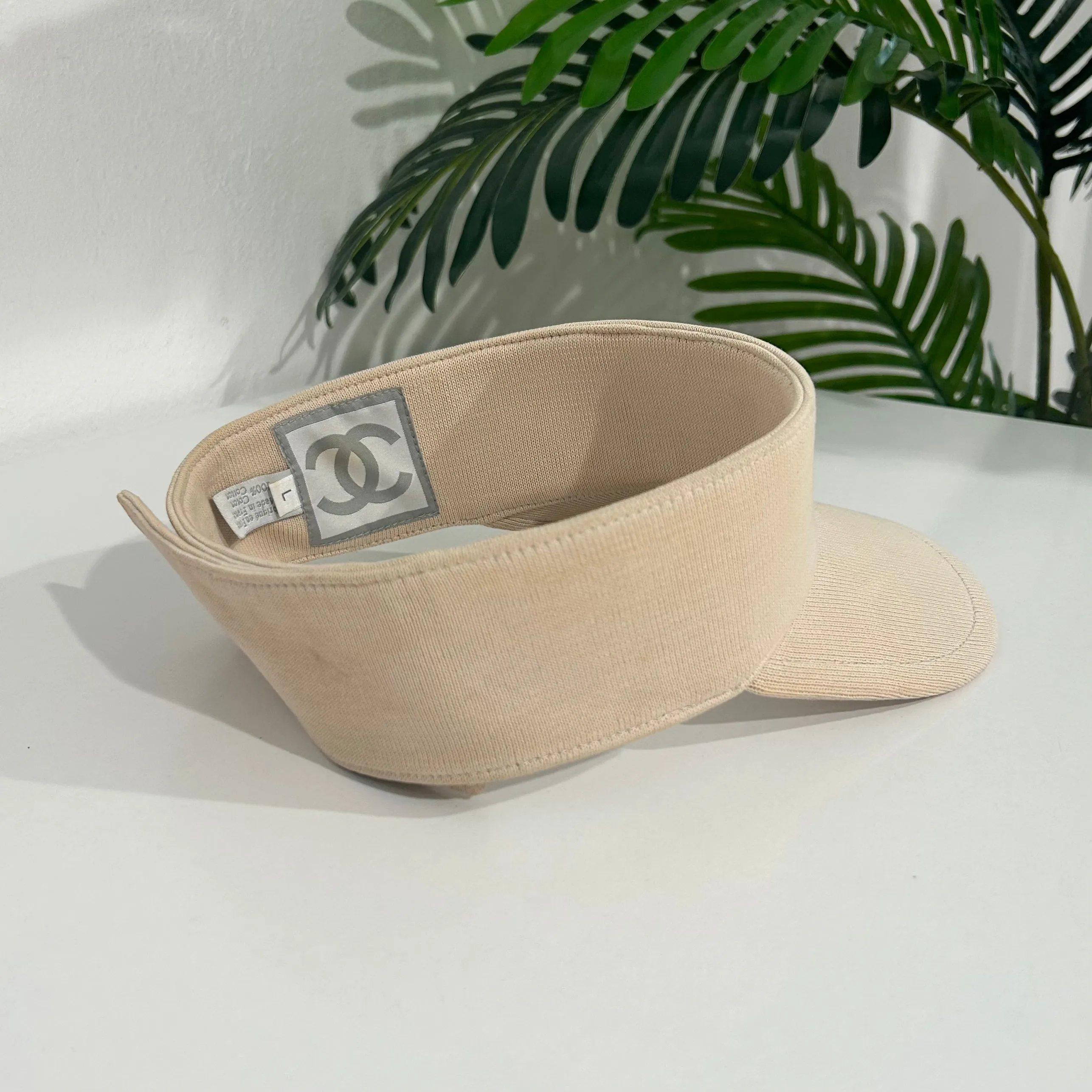 Chanel Vintage Beige Visor