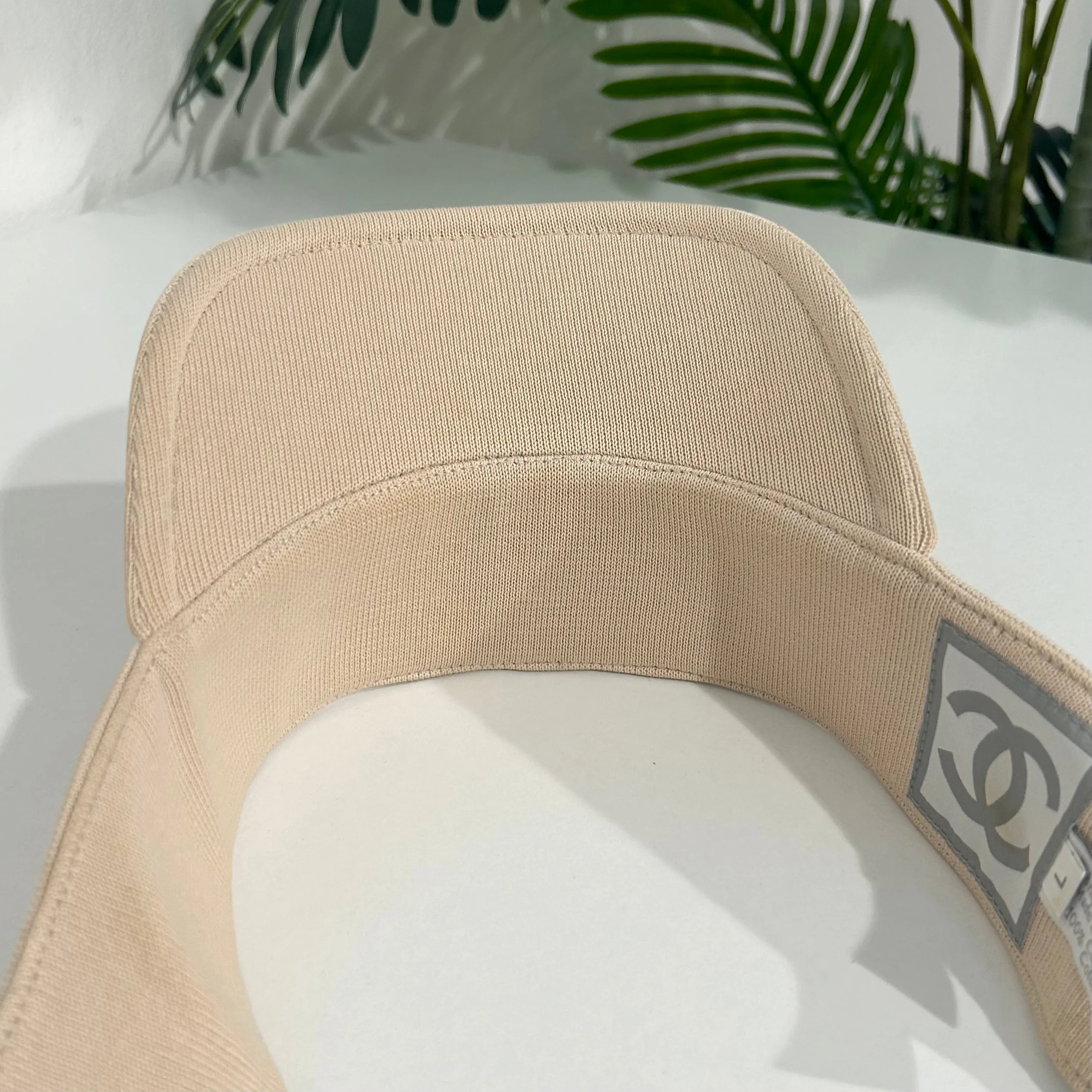 Chanel Vintage Beige Visor