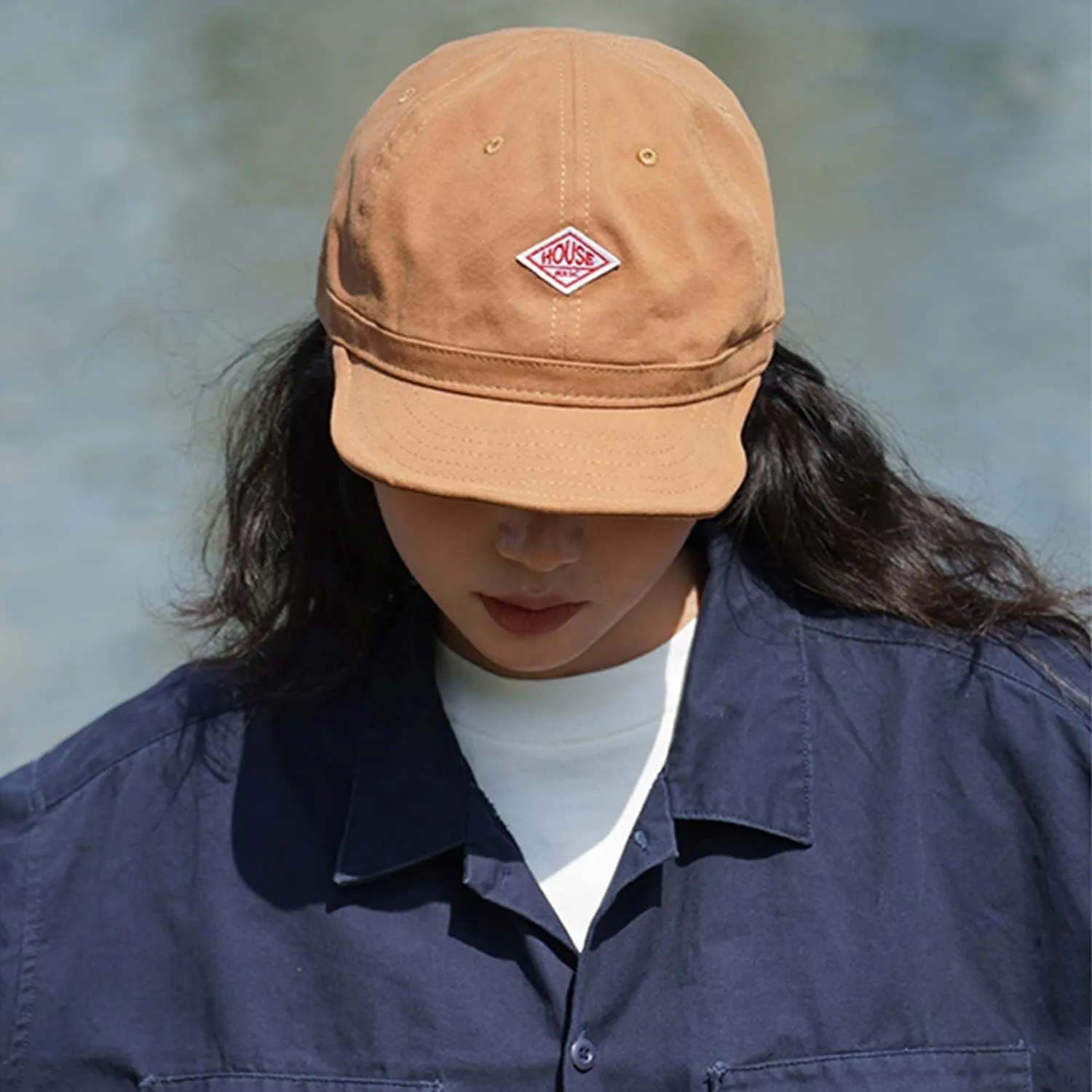 Clakllie Soft Short Brim Hats for Women Men Umpire Baseball Cap Vintage Flat Brim Golf Hats Cotton Trucker Fitted Hat
