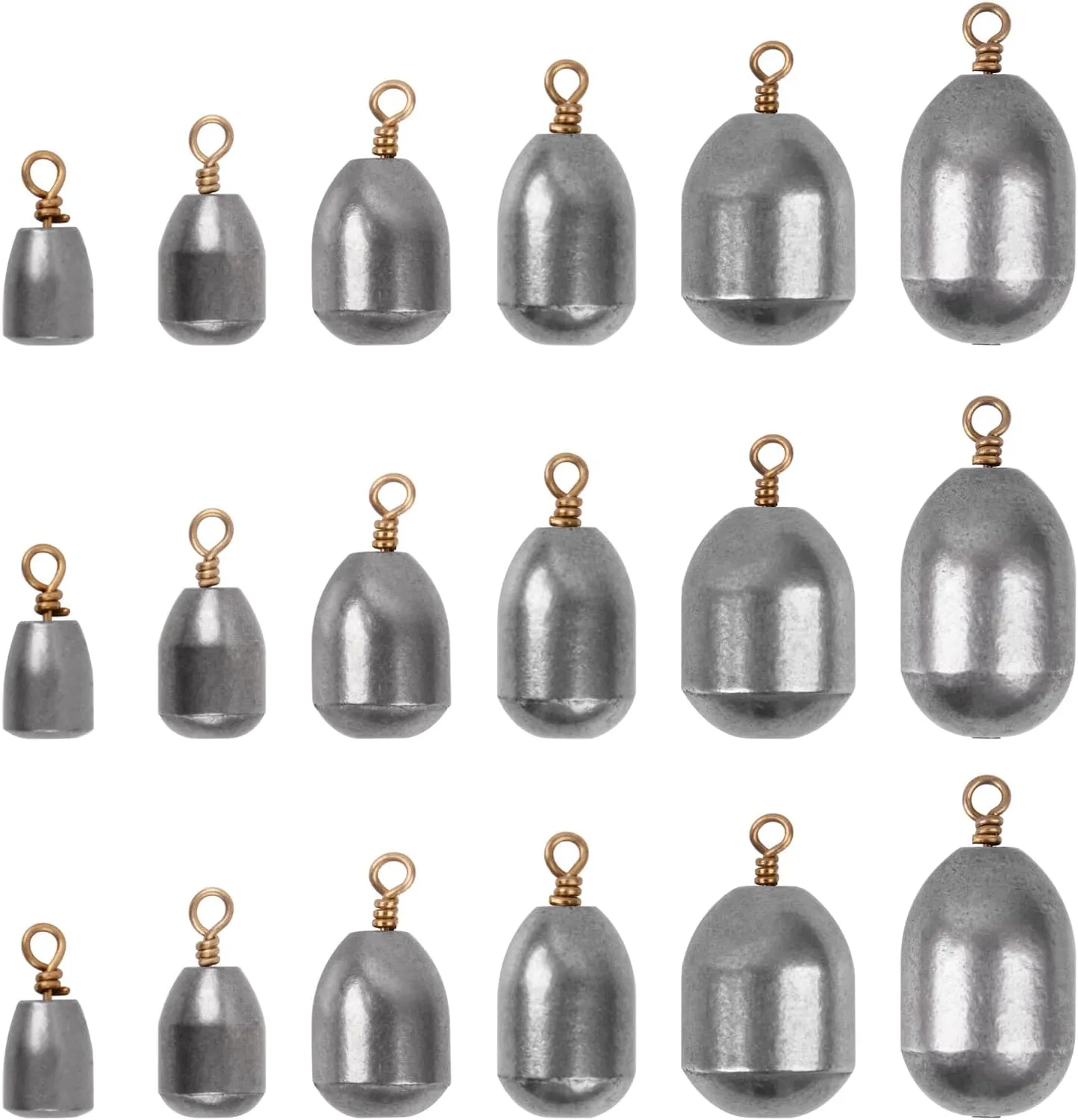 Fishing Weights Iron Fishing Weight Sinkers Bass Casting Weights Bell Sinkers Catfish Weights Fishing Sinkers for Freshwater Saltwater