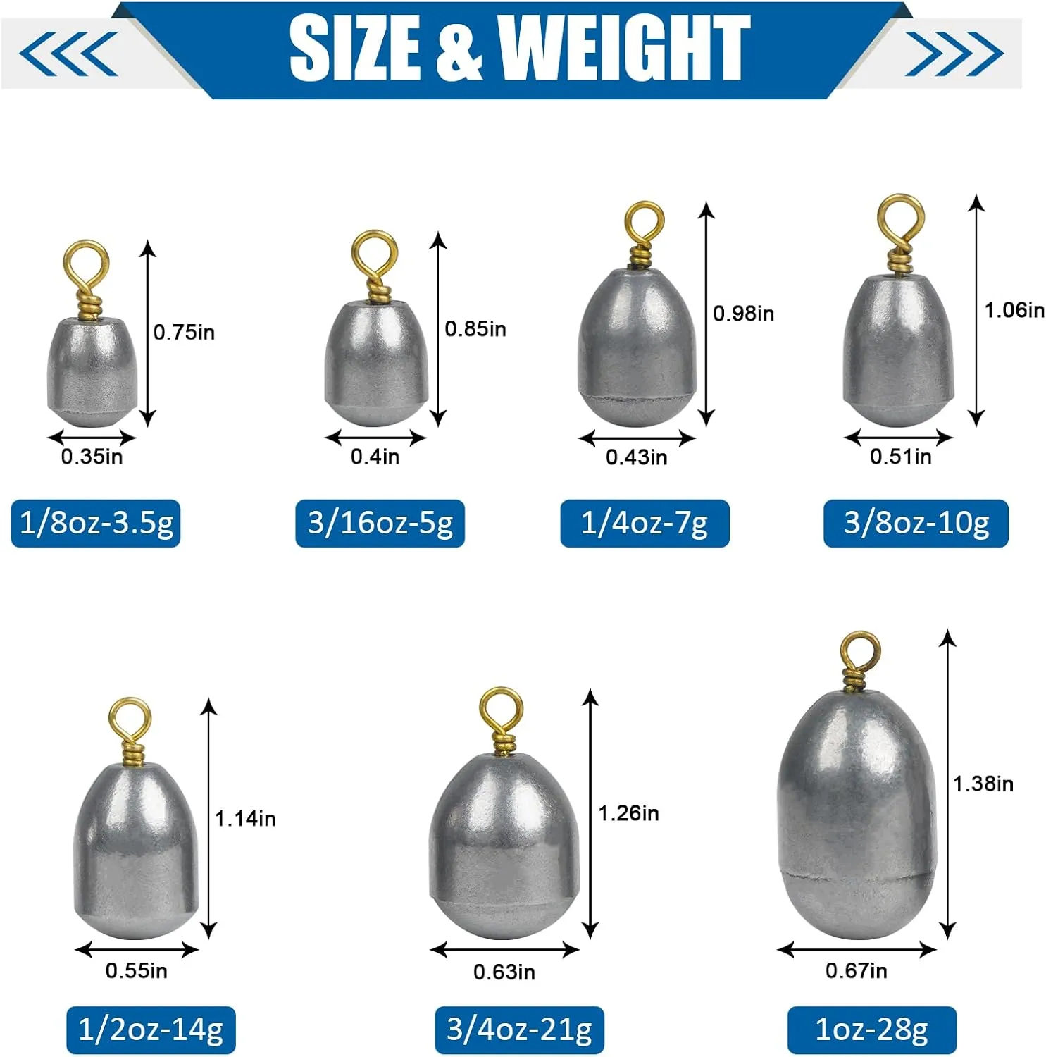 Fishing Weights Iron Fishing Weight Sinkers Bass Casting Weights Bell Sinkers Catfish Weights Fishing Sinkers for Freshwater Saltwater