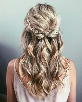 Floral Bridal Hair piece - Kelli