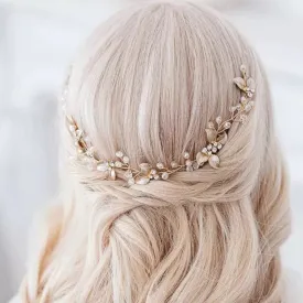 Floral Bridal Hair wreath - Kelli