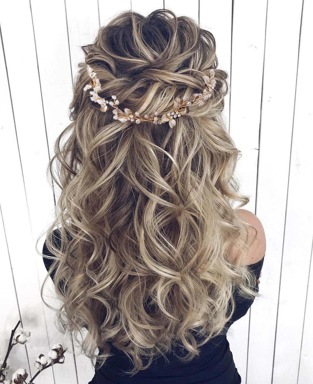 Floral Bridal Hair wreath - Kelli