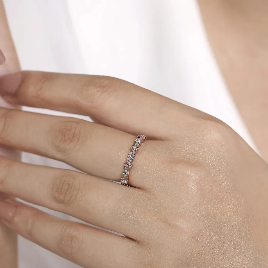 Geometric Stackable Diamond Ring