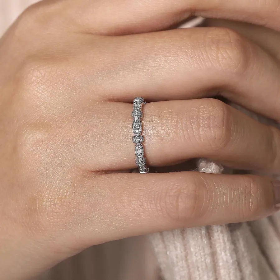 Geometric Stackable Diamond Ring