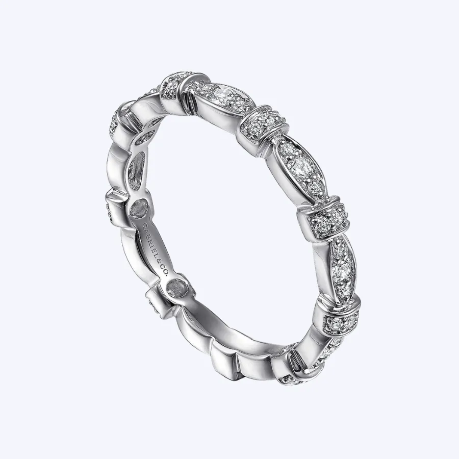 Geometric Stackable Diamond Ring