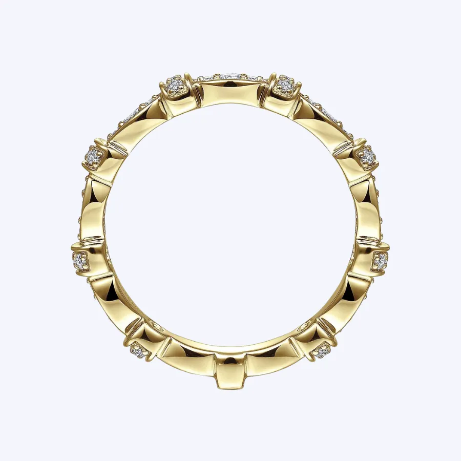 Geometric Stackable Diamond Ring
