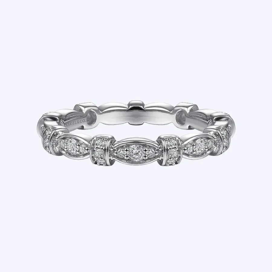 Geometric Stackable Diamond Ring