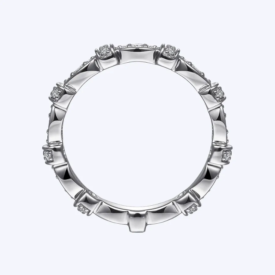 Geometric Stackable Diamond Ring