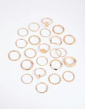 Gold Geometric Ring 24-Pack
