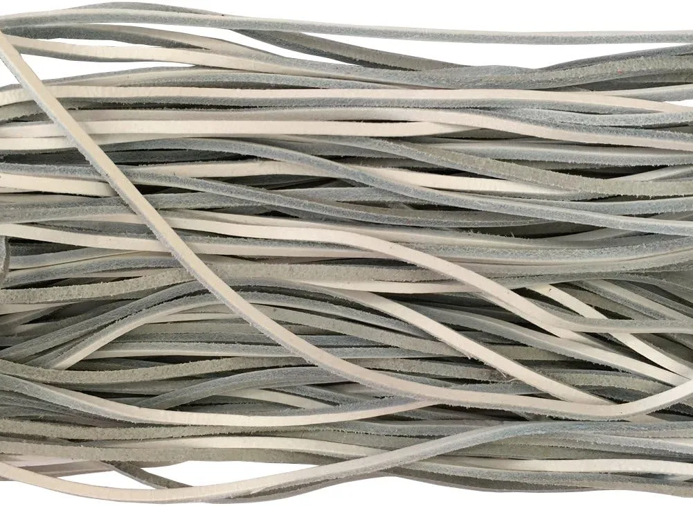 Goodlace 1 PCS of 1/8" Rawhide Leather Shoelaces Shoe Boot Laces Shoestrings Cord