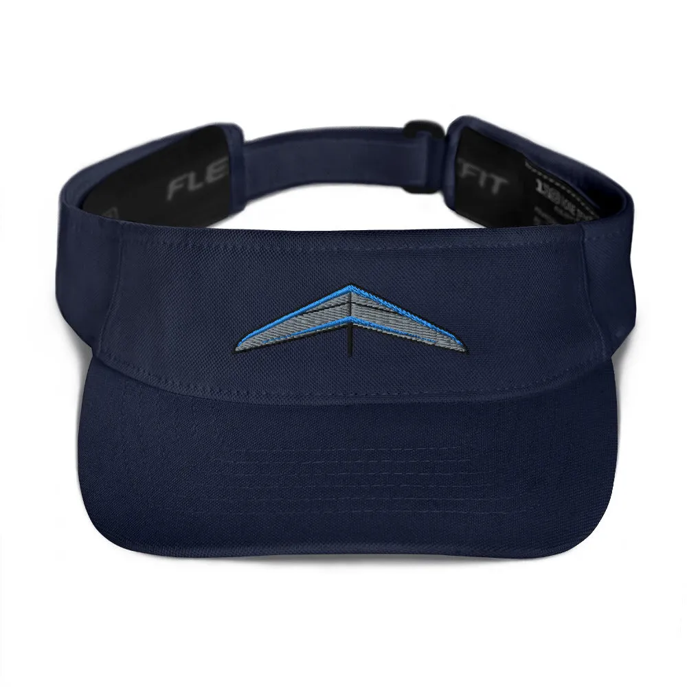 Gray & Blue Glider | Sport Visor