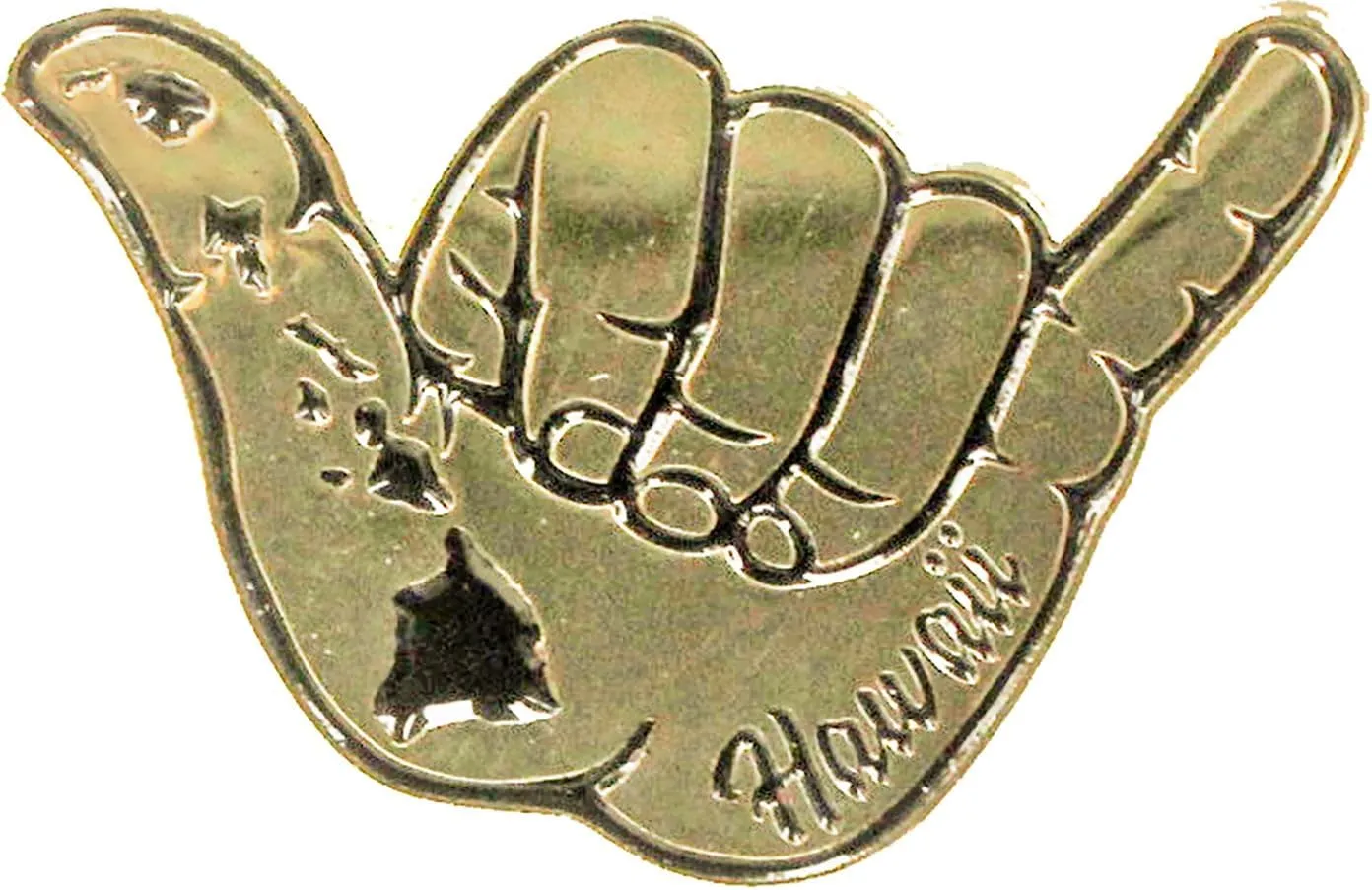 Hawaii Lapel or Hat Pin Shaka Island Chain