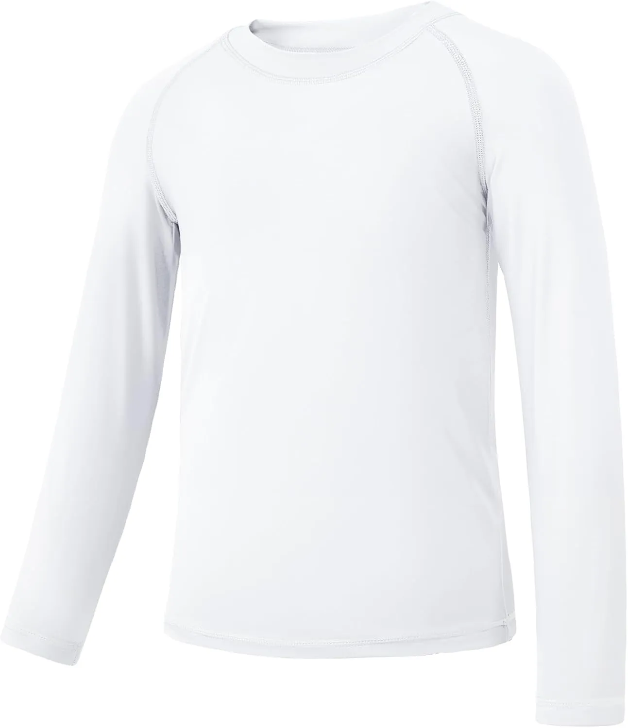 JOCMIC Boys Rash Guard Long Sleeve Swim Shirt UPF 50  Sun Protection Quick Dry Swimming Shirt for Kids