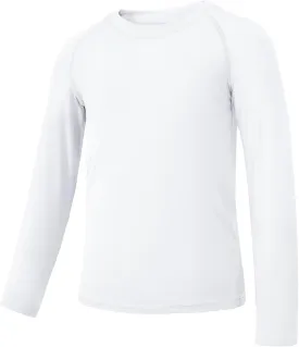 JOCMIC Boys Rash Guard Long Sleeve Swim Shirt UPF 50  Sun Protection Quick Dry Swimming Shirt for Kids