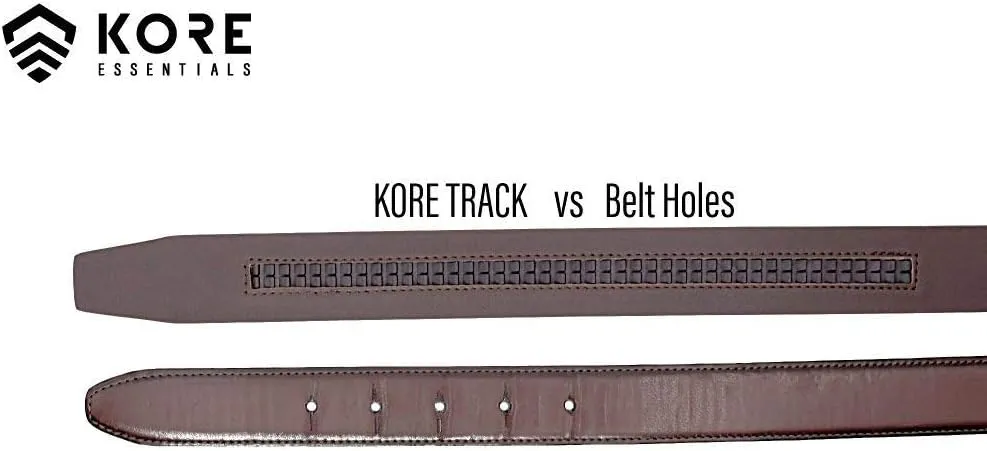 KORE Slim Full-Grain Leather Track Belts | Imagine Alloy Buckle