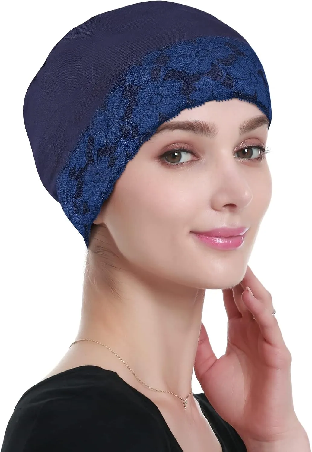 Lace Beanie Sleep Caps Head Coverings for Women Hair Loss
