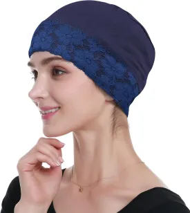 Lace Beanie Sleep Caps Head Coverings for Women Hair Loss