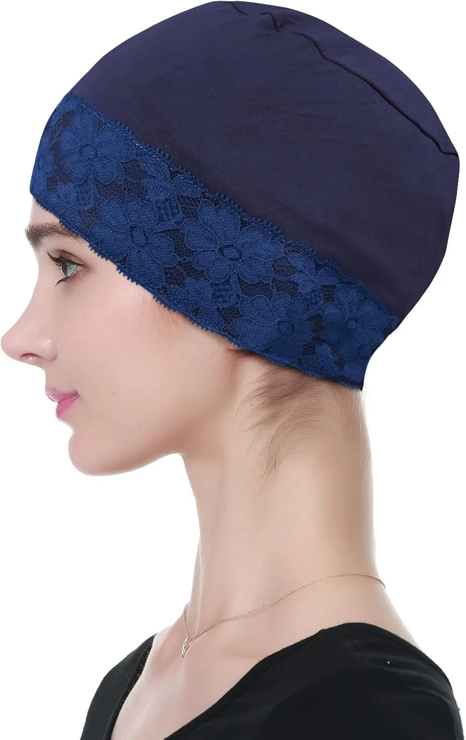 Lace Beanie Sleep Caps Head Coverings for Women Hair Loss