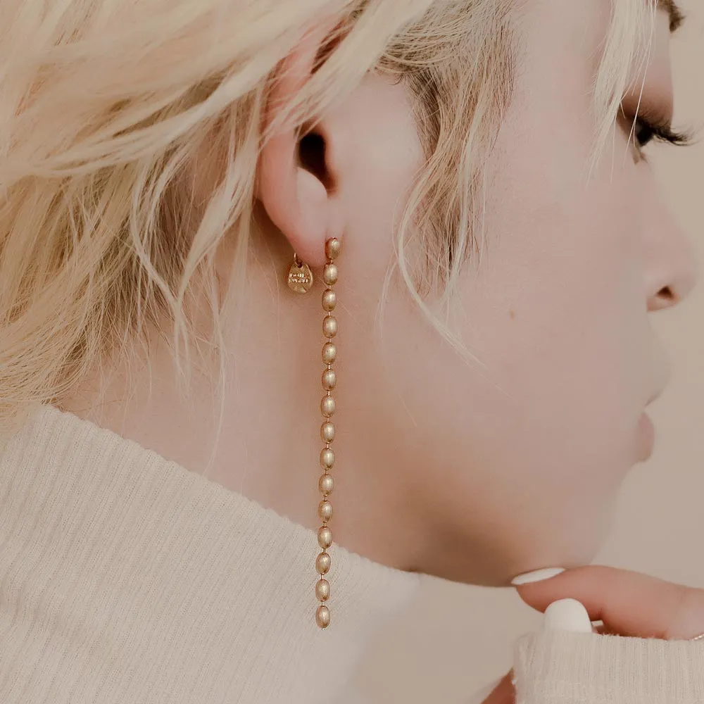 Long Ball Chain Earrings